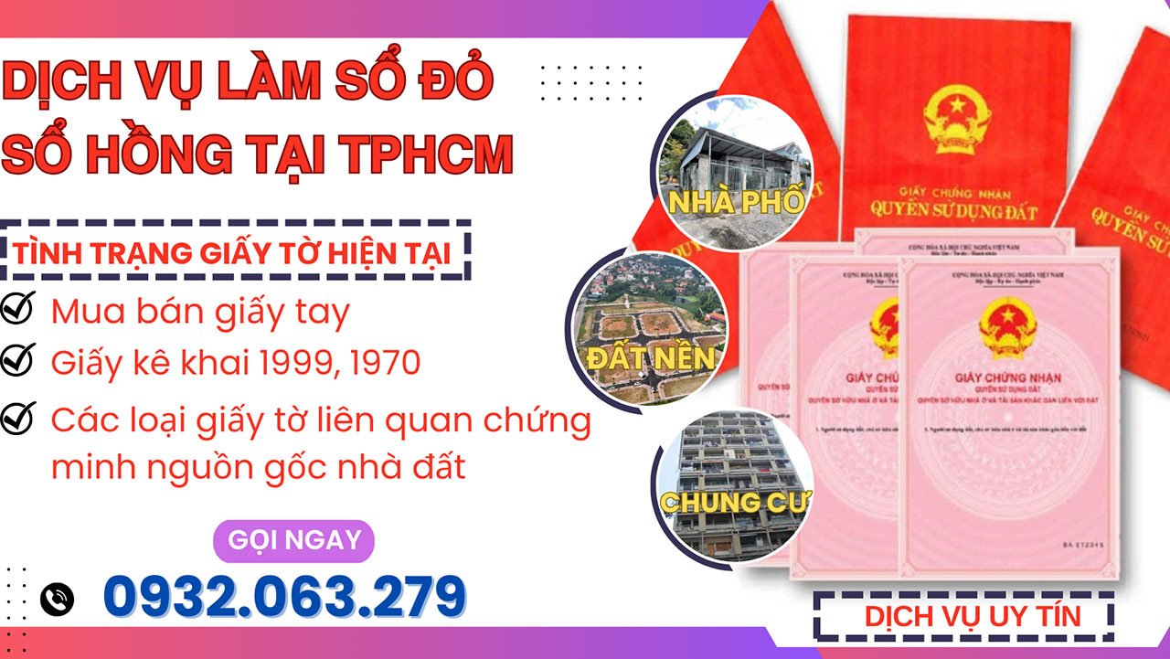 dịch vụ làm sổ đỏ