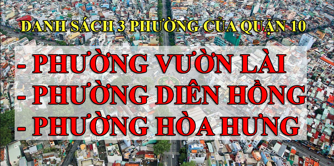 Quận 10 có 3 phường sau sáp nhập
